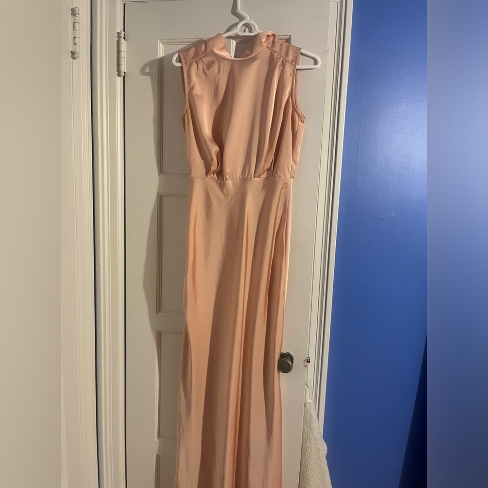 Lulu's Peach Maxi Dress